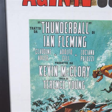 Original Italian Re-Release James Bond 'Thunderball' Poster, c.1971 For ...