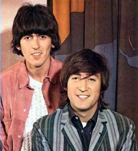 John Lennon And George Harrison The Beatles Beatles Photos Beatles Pictures