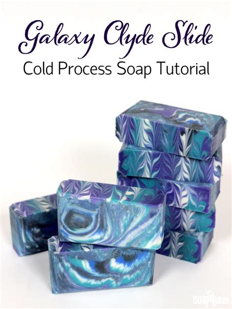 Galaxy Clyde Slide Cold Process Tutorial Teach Soap