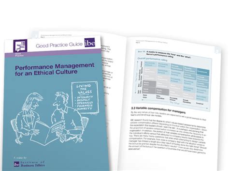 Performance Management For An Ethical Culture Institute Of Business