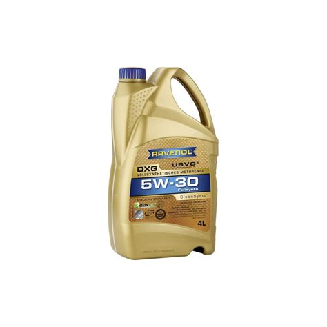 Моторное масло DXG SAE 5W 30 new 4 л RAVENOL 1111124 004 01 999