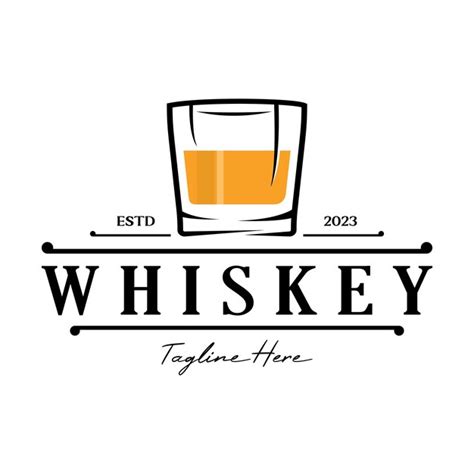 Premium Vector Vintage Premium Whiskey Logo Label With Glass Or Beer