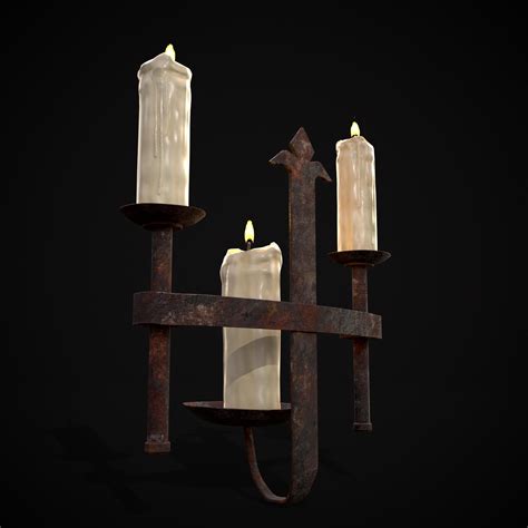 Rusting Triple Wall Candle Holder - 3D Model by Get Dead Entertainment