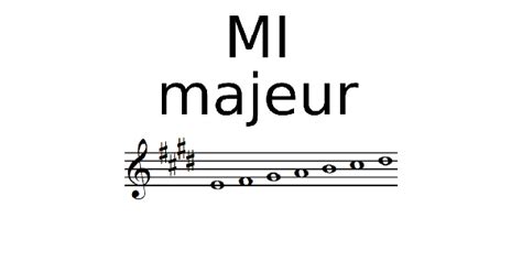 Gamme De Mi Majeur Solfège Et Théorie De La Musique