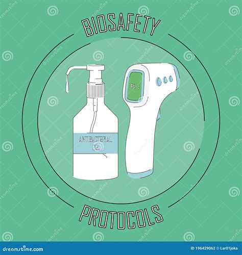 Biosafety Protocols Poster Stock Vector Illustration Of Corporal