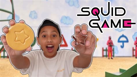 Squid Game Cookie Recipe Dalgona Candy Challenge Youtube