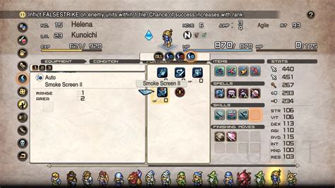 Tactics Ogre Reborn Details Skills Battlefield Items Wheel Of