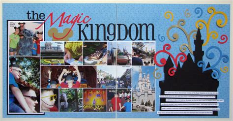 The Magic Kingdom Disney Scrapbooking Layouts Disney Scrapbook Pages