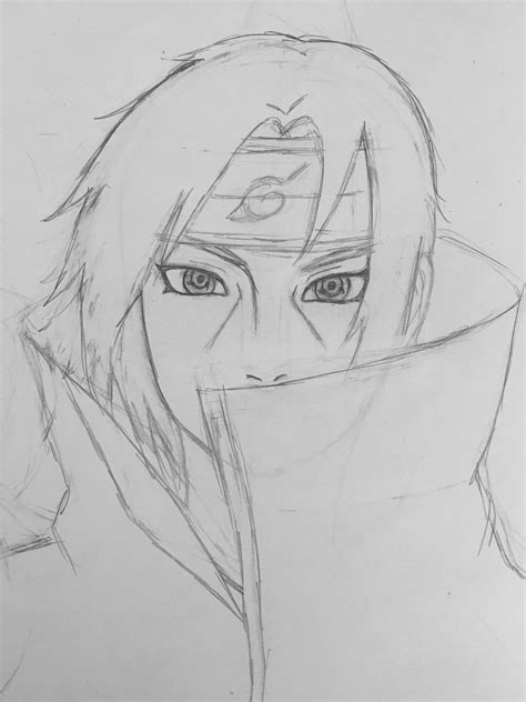 Itachi Sketch at PaintingValley.com | Explore collection of Itachi Sketch