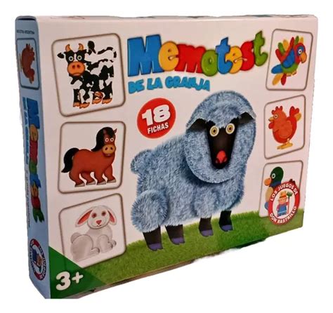 Juego De Mesa Infantil Memotest De La Granja Ruibal MercadoLibre