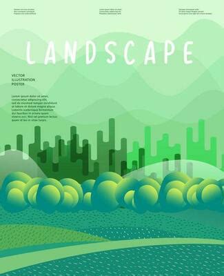 Landscape Poster Template Vector Art, Icons, and Graphics for Free Download