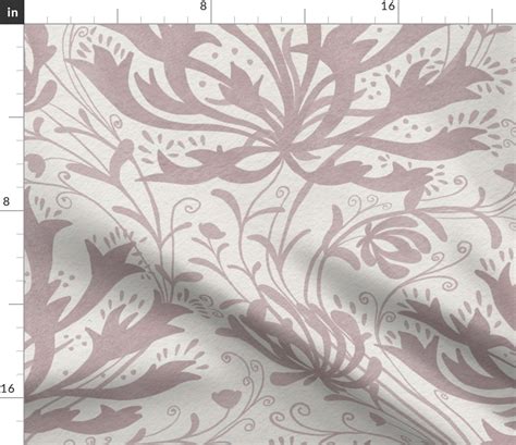 Heritage revival floral dandelion Fabric | Spoonflower