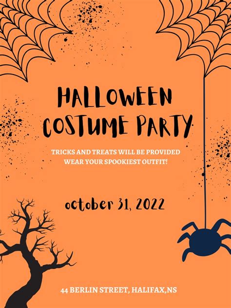 Halloween Party Invite Printables Etsy