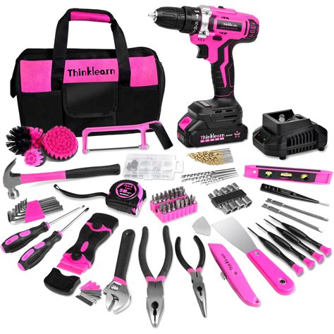 Thinklearn Pink Tool Kit With 20v Cordless Drill Tl1017