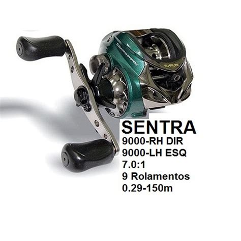 Carretilha de Pesca Maruri Sentra Dx 9000 Esquerda é só na Pesque