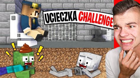 Ucieczka Z WiĘzienia SzkoŁy PotworÓw W Minecraft śmieszna Animacja