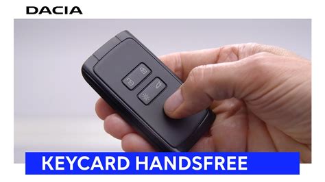 Neuer Dacia Sandero Verwendung Der Keycard Handsfree YouTube