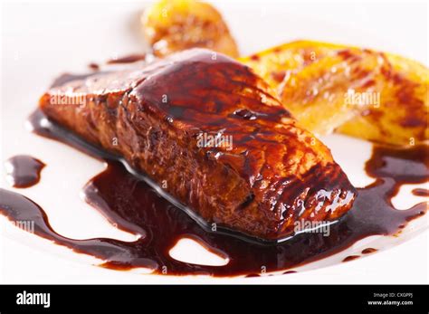 Salmon Fish Teriyaki Stock Photo Alamy