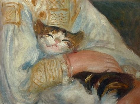 Renoir Auguste L Enfant Au Chat Julie Manet Orsay Detail