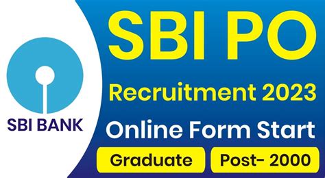 SBI PO Online Form 2023 SBI PO Recruitment 2023