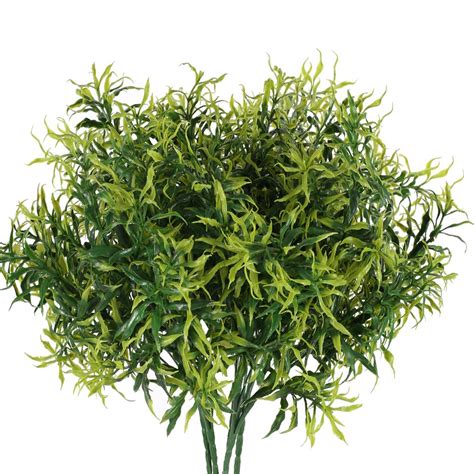 Buy Ailanda Bunches Artificial Shrubs Greenery Stems Plastic S Bamboo