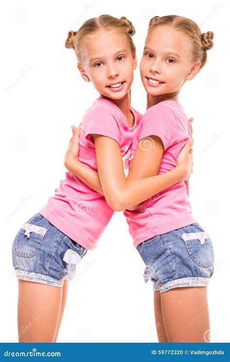 Twin Sisters Stock Photo Image Of Hair Happiness Camera 59772320