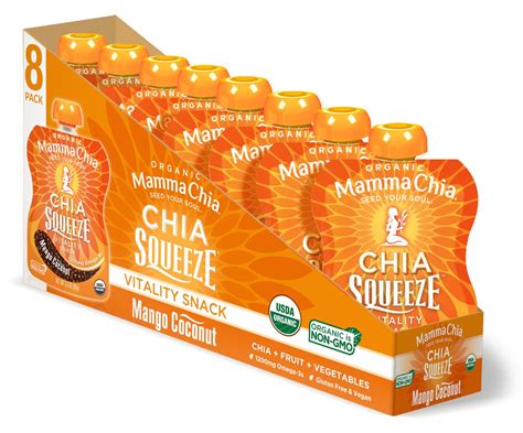 Amazon Mamma Chia Organic Vitality Squeeze Snack Green Magic