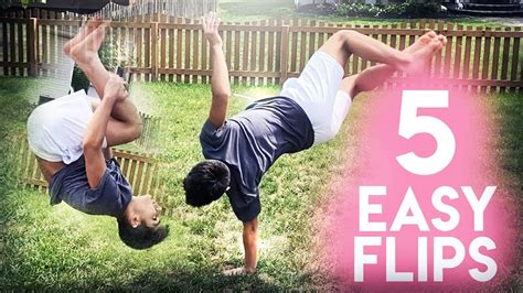 5 Easy Flips Anyone Can Learn On Grass Youtube