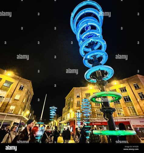 Halo Bristol Light Festival Stock Photo Alamy