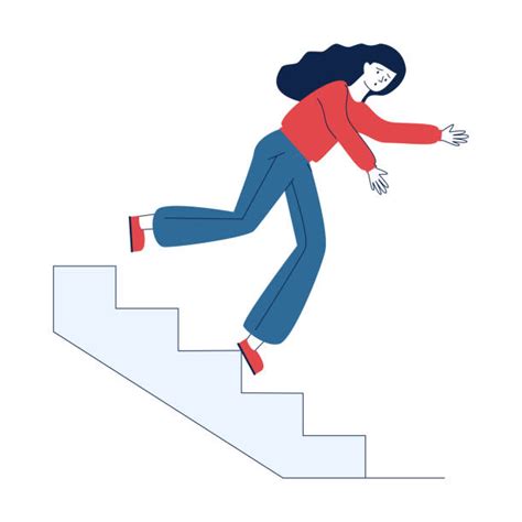 Woman Falling Down Stairs Illustrations, Royalty-Free Vector Graphics ...