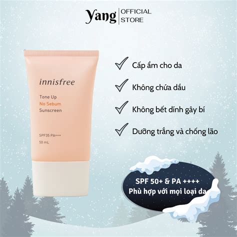 Kem Ch Ng N Ng N Ng Tone Ki M D U Innisfree Tone Up No Sebum Tone Up