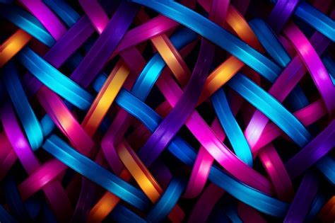 Premium AI Image | Neon Lights Dreamweave rgb wallpaper photo