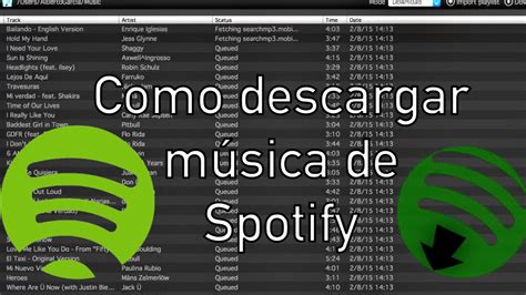 Como Descargar Musica De Spotify Youtube