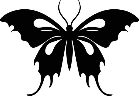 luna moth black silhouette 38101647 Vector Art at Vecteezy