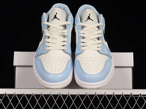 Air Jordan 1 Low Ice Blue Black Sail White For Sale Jordans To U