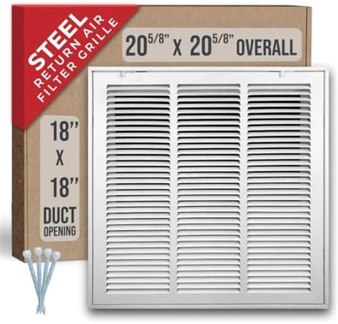 W X H Duct Opening Measurements Steel Return Air Filter Grille