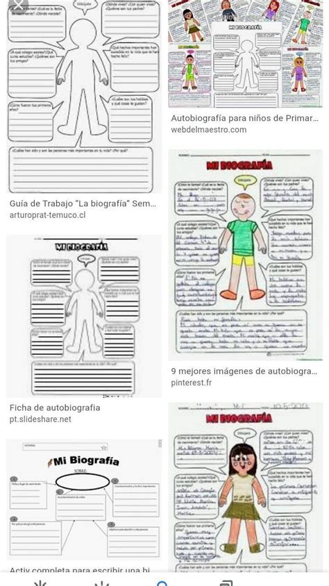 Ejemplos de Autobiografías creativas Doy corona rápido pllizzz