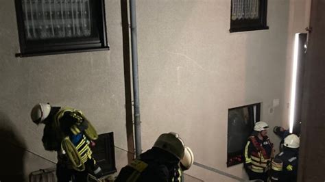 FW EN Brand im Gebäude Feuerwehr Hattingen mit Großaufgebot im Einsatz