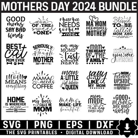 Mothers Day Svg Bundle Mom Quotes Svg Png Mother S Day 2024 Svg Mom Life Svg Mama Svg Mom