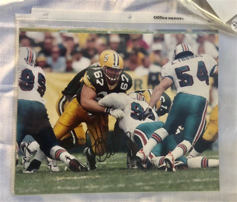 Lot - (4) GREEN BAY PACKER SUPER BOWL 31 OFFENSIVE LINEMEN HAND ...