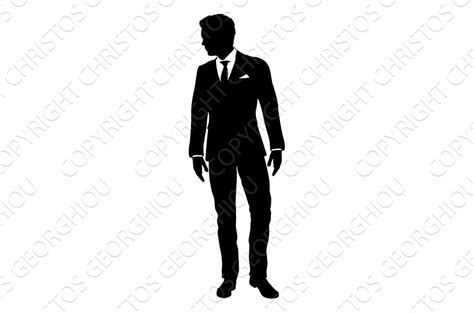 Business Man In Suit Silhouette | Business man, Mens suits, Suits