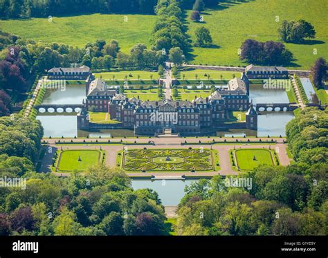 Aerial view, Nordkirchen castle, Castle "Westphalian Versailles ...