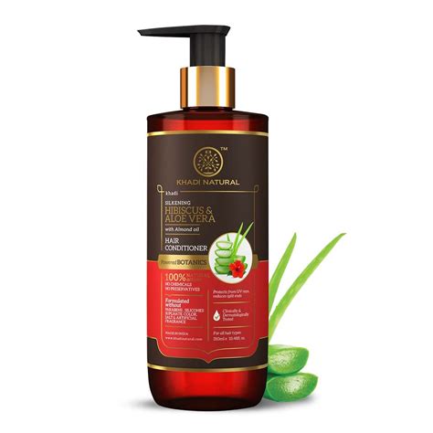 Buy Khadi Natural Hibiscus And Aloe Vera Hair Conditioner Frizz Free Hair Improves Texture