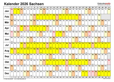 Kalender Sachsen Ferien Feiertage Excel Vorlagen