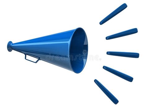 Blue Megaphone Clipart