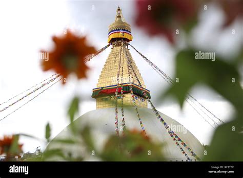 Boudhanath Temple in Nepal Stock Photo - Alamy