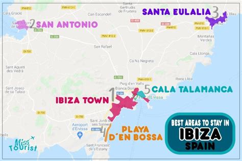 Where To Stay In Ibiza Best Towns A Map