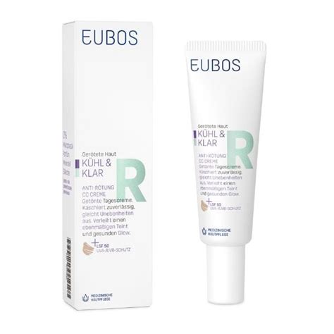 Eubos Cool Calm Redness Relieving Cc Cream Spf Ml Soothing