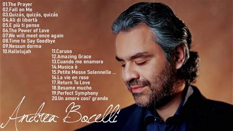 Andrea Bocelli Greatest Hits 2021 Best Songs Of Andrea Bocelli Andrea Bocelli Full Album