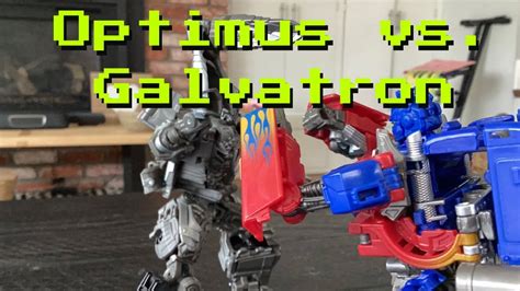 Optimus Vs Galvatron Transformers Stop Motion Movie YouTube